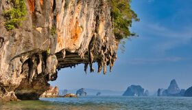 Clift Rocks at the Ocean in Thailand